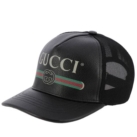 cappello gucci uomo nero usato|cappellino gucci uomo.